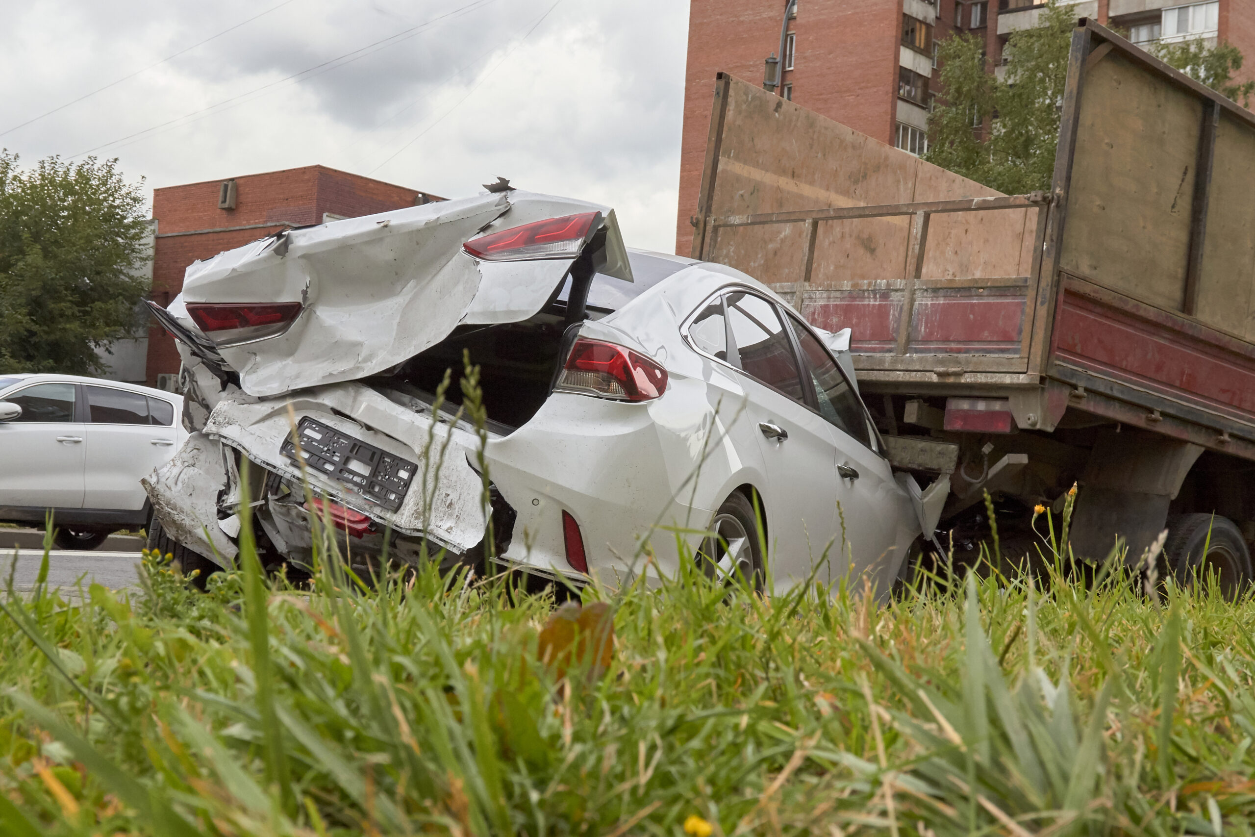 Overturned propane truck on Baum Road in Chesapeake Virginia